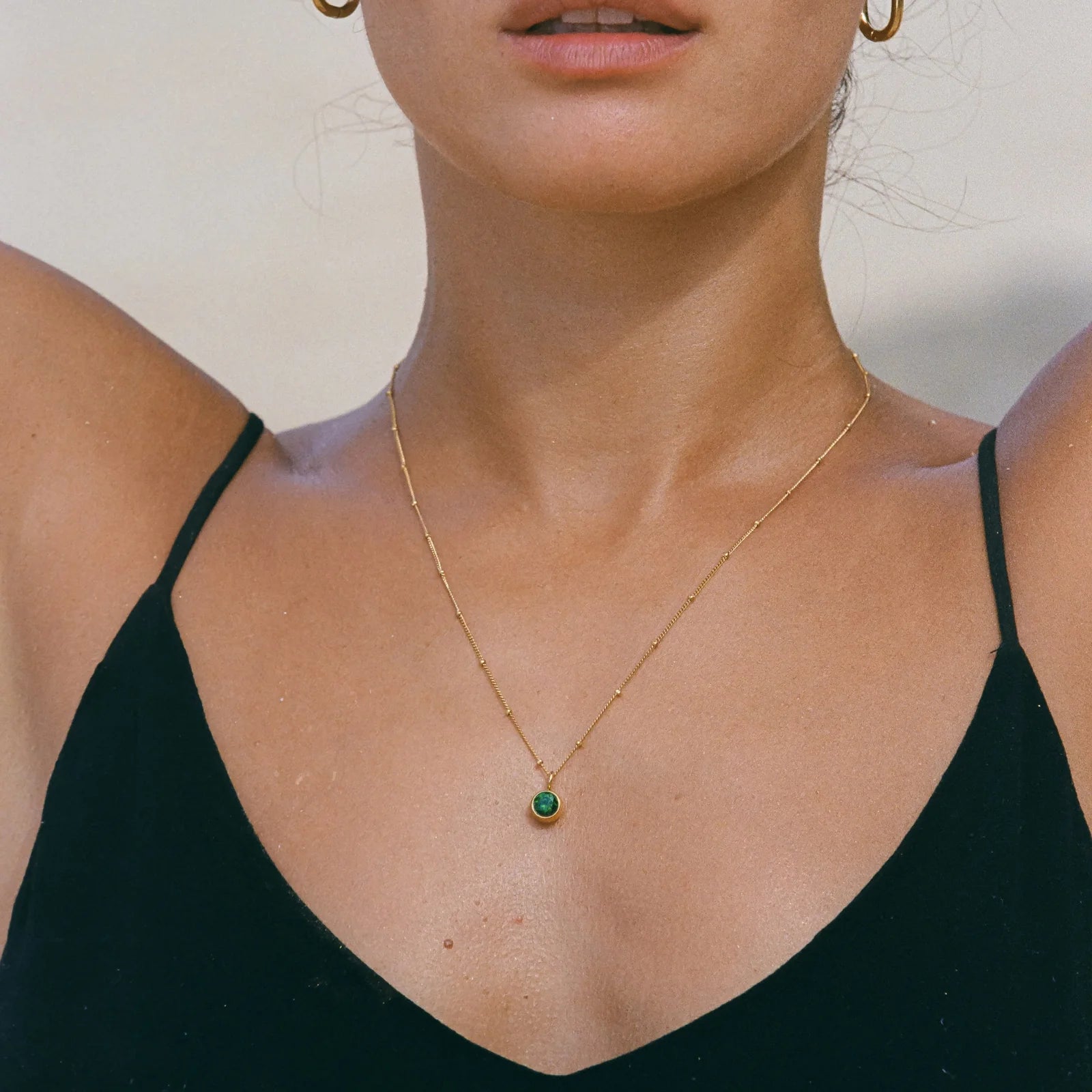 18K Gold Plated Birthstone Pendant Necklace