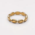 18K Gold Plated Aphrodite Greek Band Ring Dainty