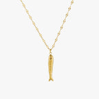 18K Gold Plated Lucky Fish Pendant Necklace