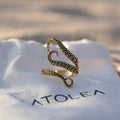 18K Gold Plated Octopus Tentacle Adjustable Ring