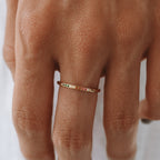 18K Gold Plated Golden Hour Colored Zircon Ring