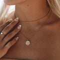 18K Gold Plated Dainty Rope Chain Necklace Waterproof Stainless Steel