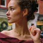 18K Gold Plated Large Pavé Crystal Statement Hoops