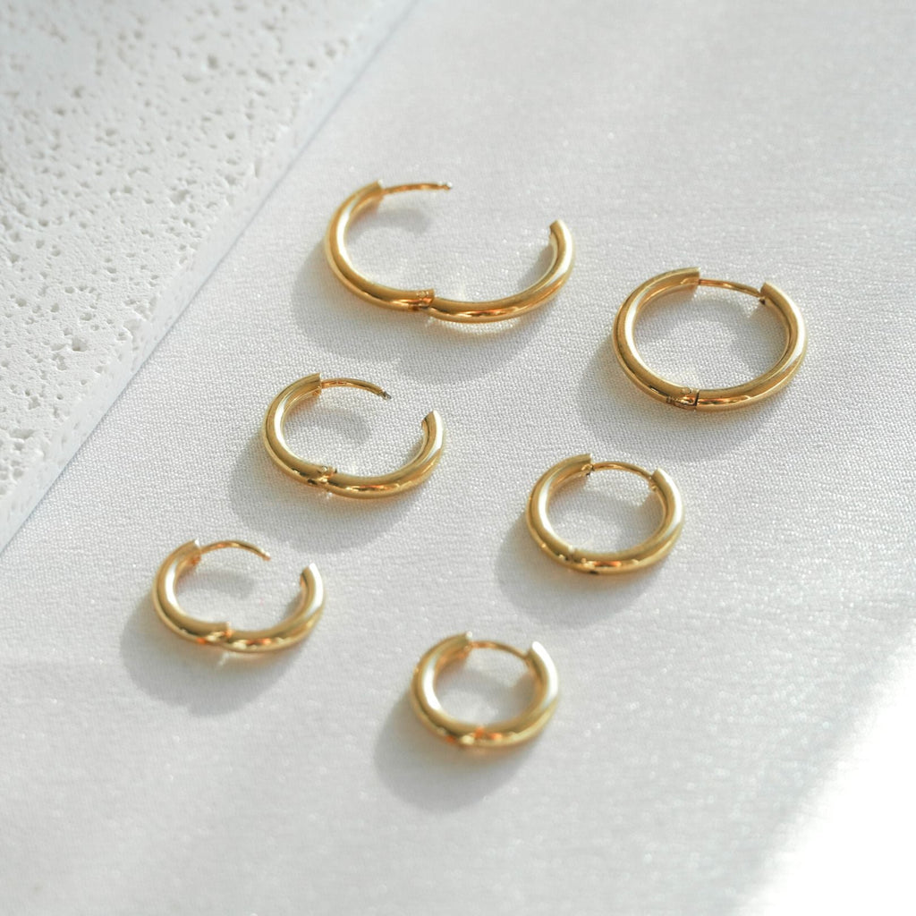 Triple Hoop Earrings Bundle Set (3 Sizes)