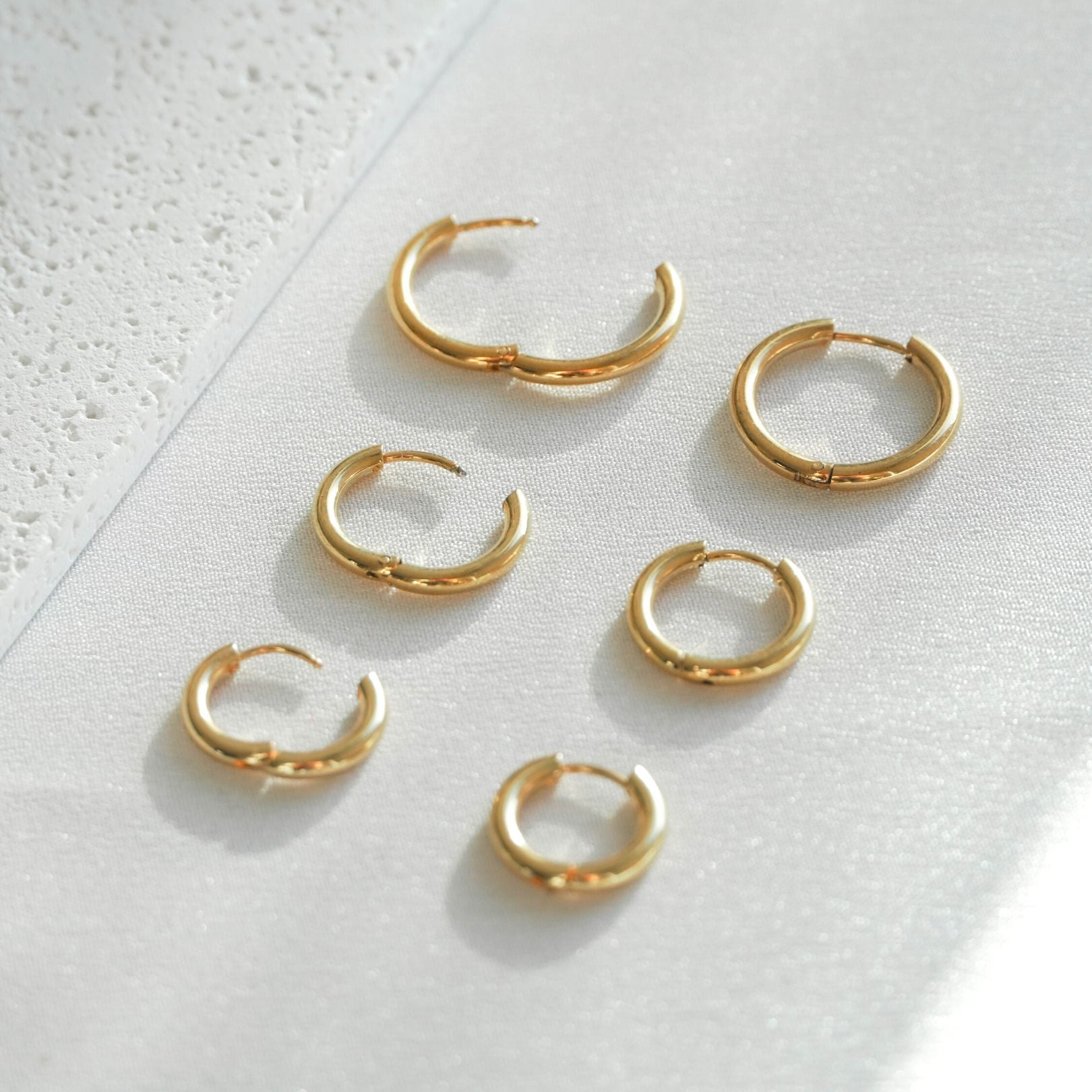 Triple Hoop Earrings Bundle Set (3 Sizes)