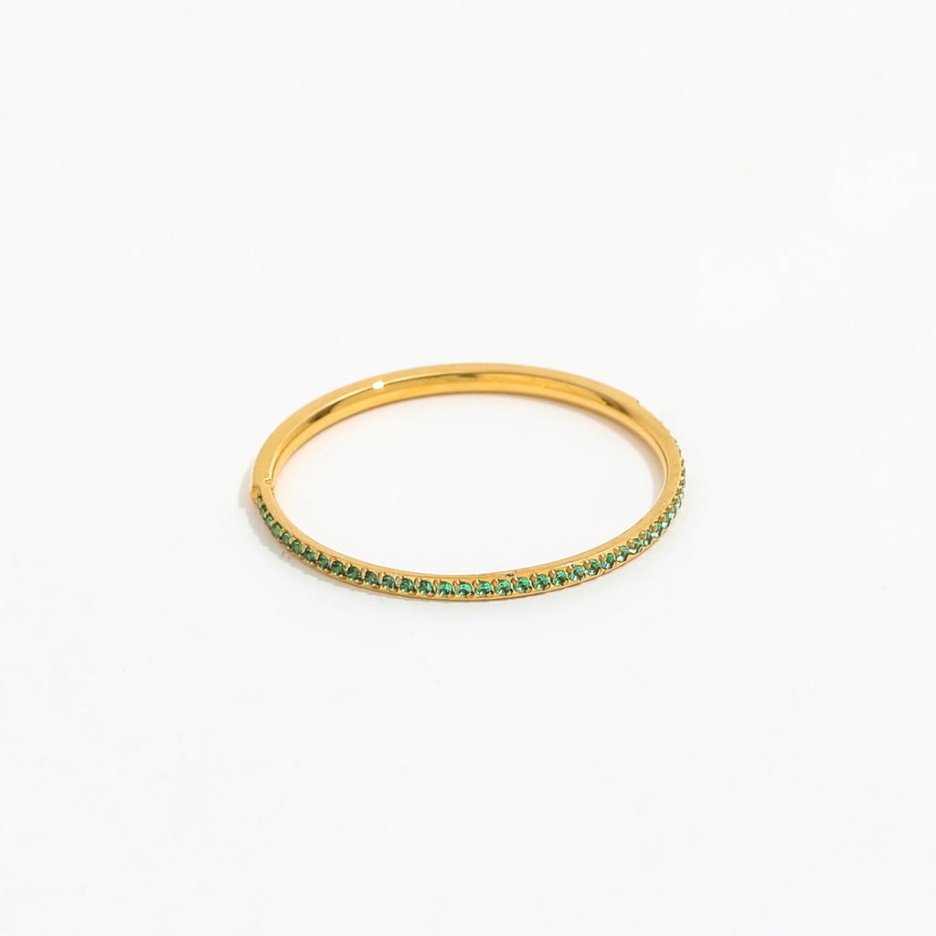 18K Gold Plated Auroras Rainbow Zircon Ring