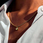 18K Gold Plated Green Aventurine Pendant Necklace