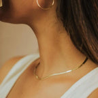 Seraphina Herringbone Chain Necklace