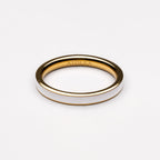 18K Gold Plated Halo White Zircon Ring
