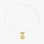 18K Gold Plated Helios Sun Pendant Necklace Waterproof