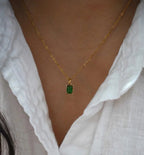 Émeraude Green Gemstone Necklace