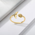 18K Gold Plated Island Turquoise Stone Ring