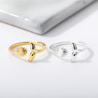 18K Gold Plated Island Turquoise Stone Ring
