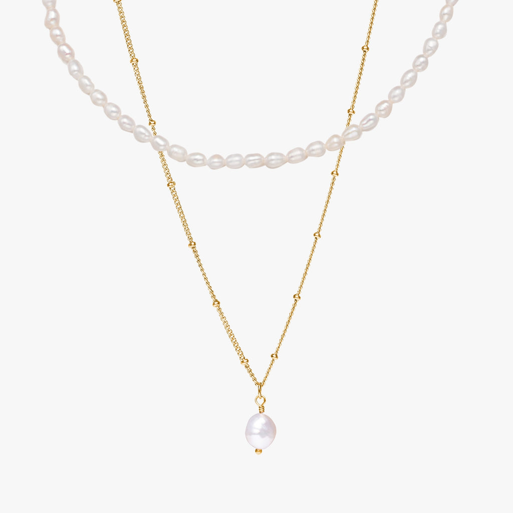 Freshwater Pearl Choker & Baroque Pendant Bundle Set