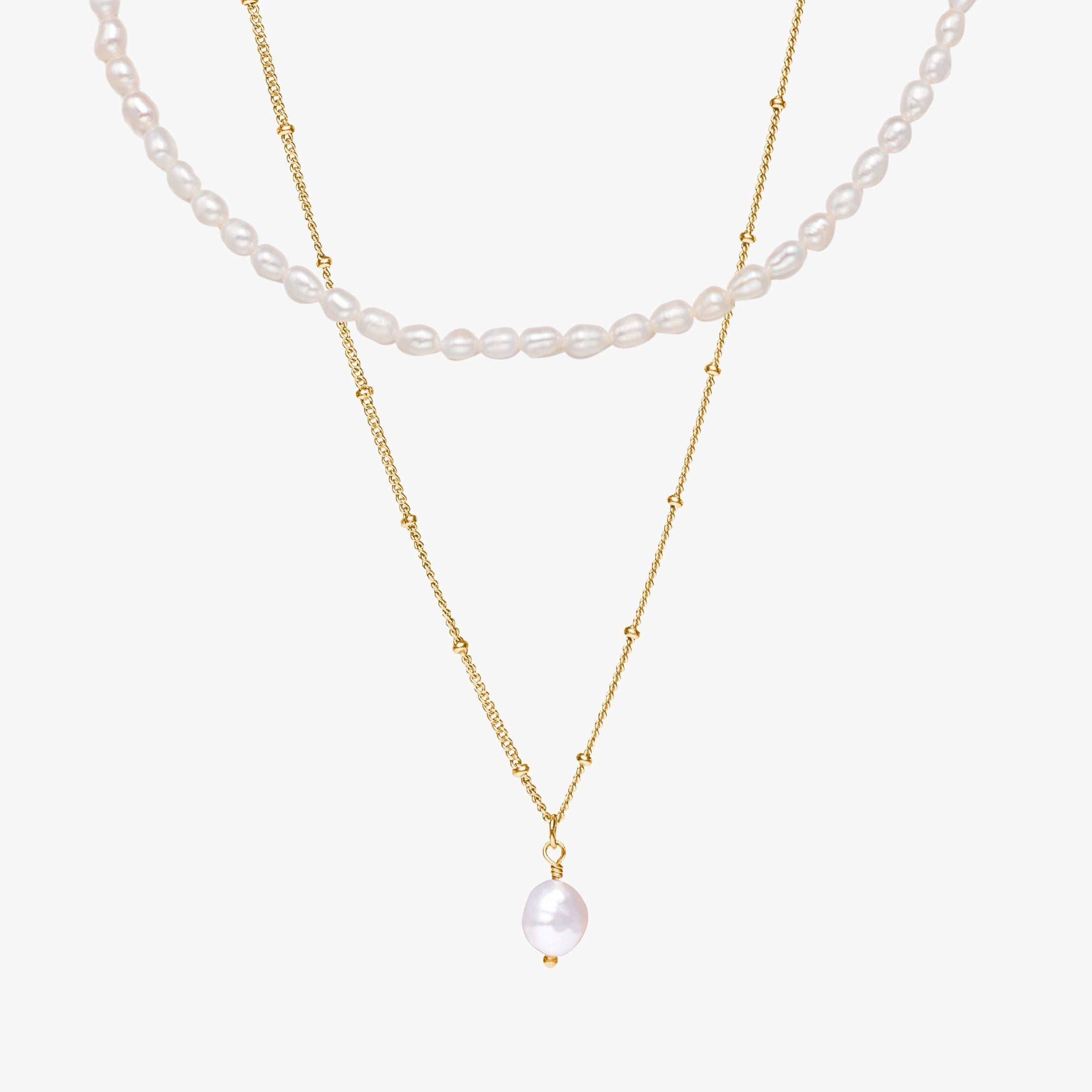 Freshwater Pearl Choker & Baroque Pendant Bundle Set