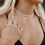 18K Gold Plated Mini Freshwater Pearl Choker Necklace
