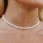18K Gold Plated Mini Freshwater Pearl Choker Necklace