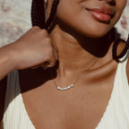 18K Gold Plated Dainty Freshwater Pearl Necklace