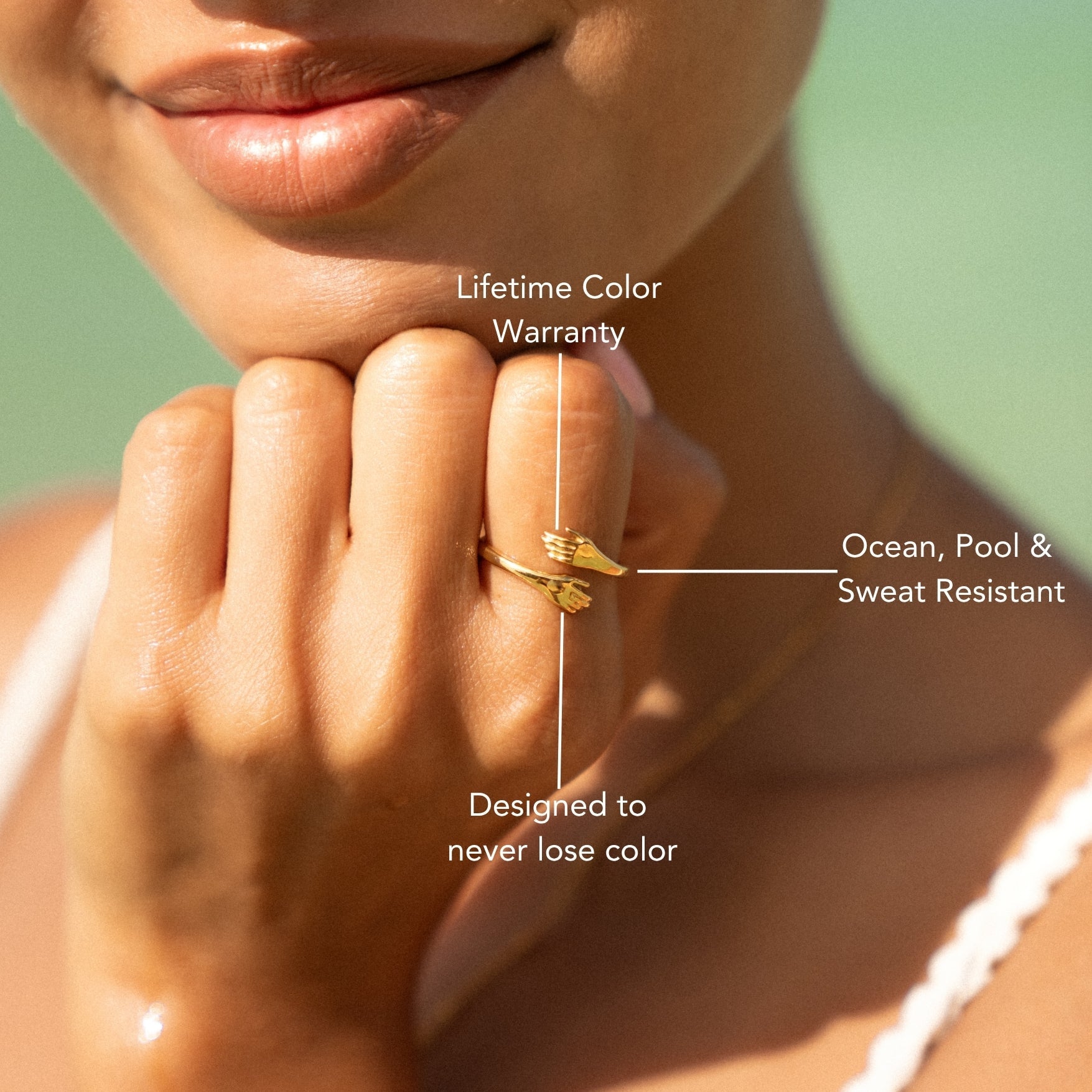 18K Gold Plated Minimalist Band Ring