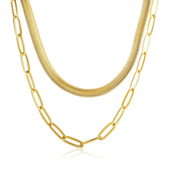 Antonela Necklace Set Gold Plated 18K