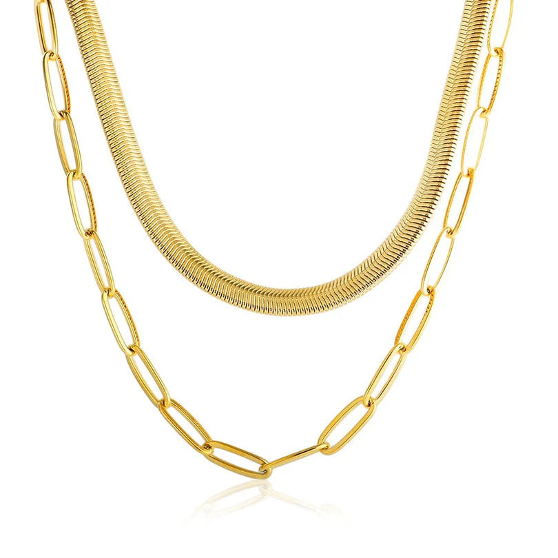 Antonela Necklace Set Gold Plated 18K