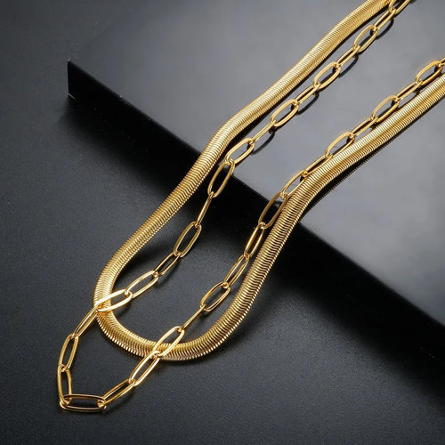 Antonela Necklace Set Gold Plated 18K