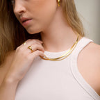 Melina Layered Necklace Set Gold Plated 18K