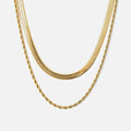Melina Layered Necklace Set Gold Plated 18K