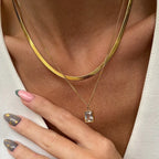 Paris Necklace Set Gold Plated 18K
