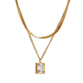 Paris Necklace Set Gold Plated 18K
