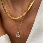 Paris Necklace Set Gold Plated 18K