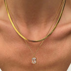 Paris Necklace Set Gold Plated 18K