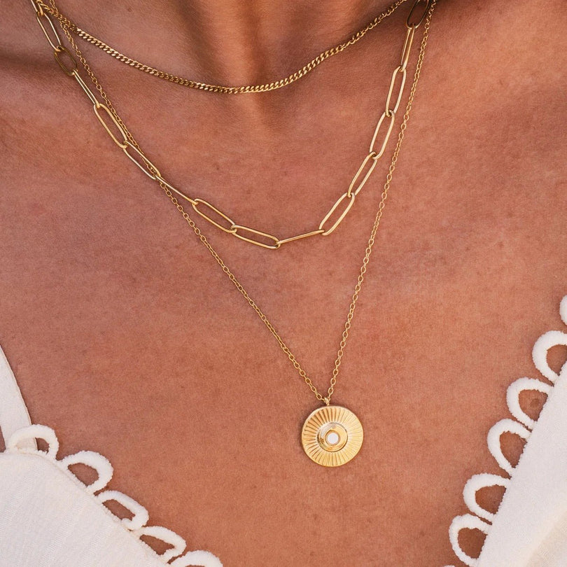 Cleopatra Necklace Set Gold Plated 18K
