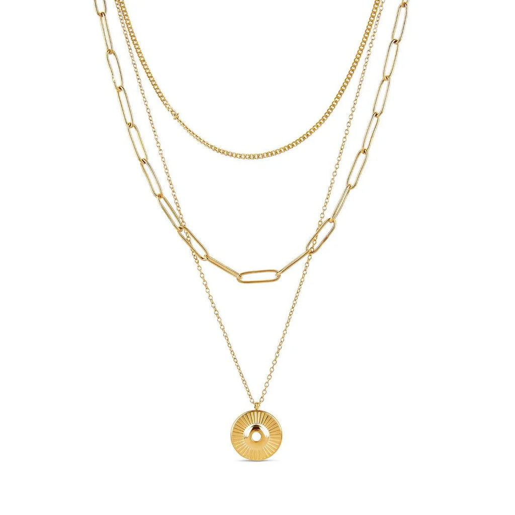 Cleopatra Necklace Set Gold Plated 18K