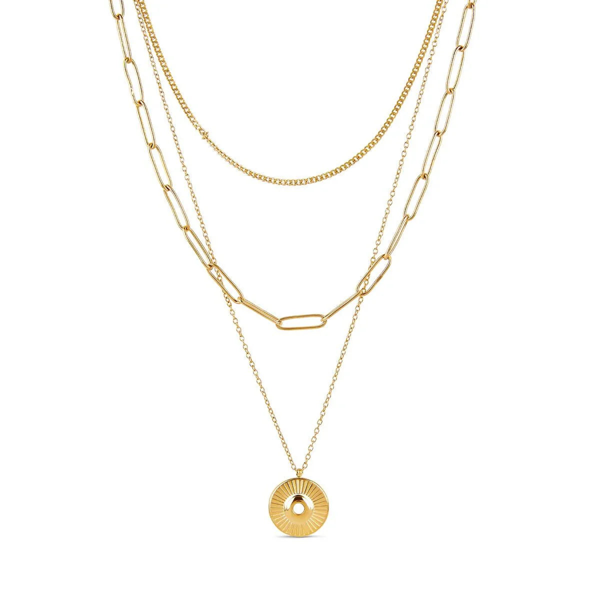 Cleopatra Necklace Set Gold Plated 18K