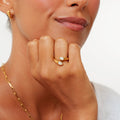18K Gold Plated Dainty Stackable Ring