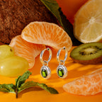 18K Gold Plated Olive Branch Drop Earrings