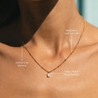 18K Gold Plated AAA Opal Stone Satellite Chain Pendant Necklace
