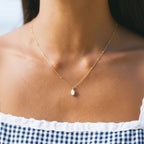 18K Gold Plated AAA Opal Stone Satellite Chain Pendant Necklace