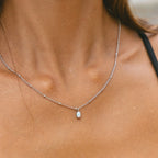 18K Gold Plated AAA Opal Stone Satellite Chain Pendant Necklace