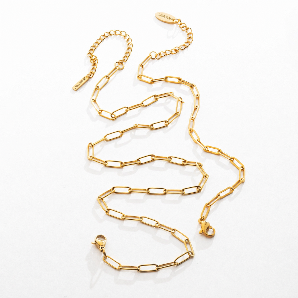 Paperclip Necklace & Bracelet Bundle by Lara Verne