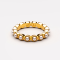 18K Gold Plated Peace Sign Ring Waterproof