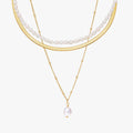 Herringbone, Pearl Choker & Baroque Pendant 3-Piece Bundle Set