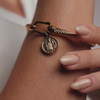 Saint Benedict Pendant Bracelet Gold Plated 18K