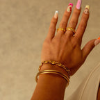 Triple Spiral Bracelet Gold Plated 18K