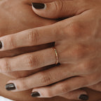 18K Gold Plated Golden Hour Colored Zircon Ring