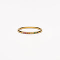 18K Gold Plated Golden Hour Colored Zircon Ring