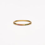 18K Gold Plated Golden Hour Colored Zircon Ring