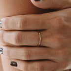 18K Gold Plated Golden Hour Colored Zircon Ring