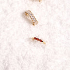 18K Gold Plated Raspberry Garnet Red Zircon Ring